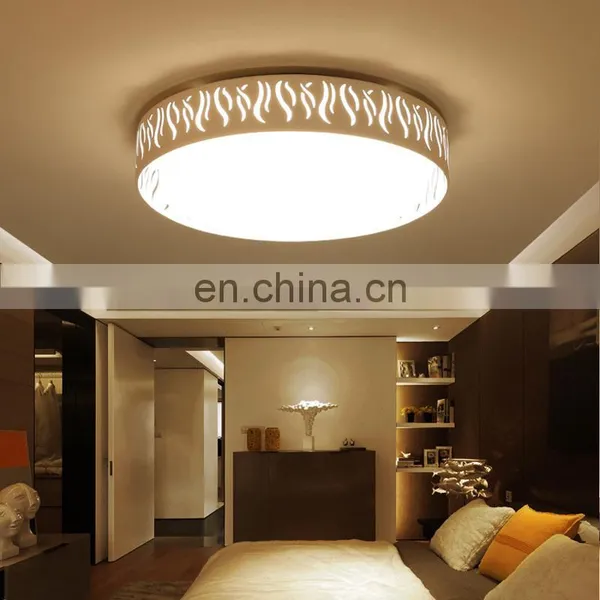 Modern LED Ceiling Light Round Bedroom Simple Living Restaurant Lighting photo-3
