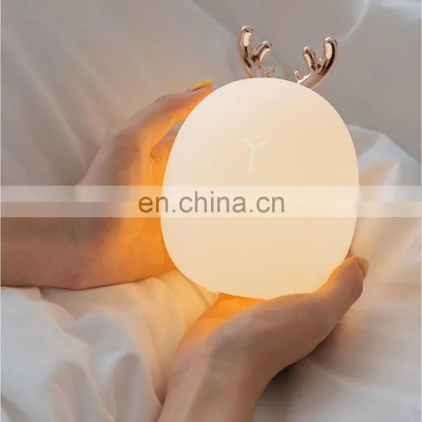 Wholesale Usb Silicone Rechargeable Touch Sensor Led Night Light for Kids photo-4