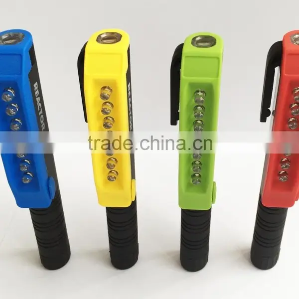 7+1 Led Magnetic Pocket Torch Led Pen Light With Clip photo-2
