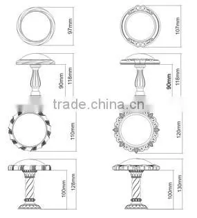 Tassel Tiebacks Plastic Wall Hanger Hook Curtain Tieback photo-6
