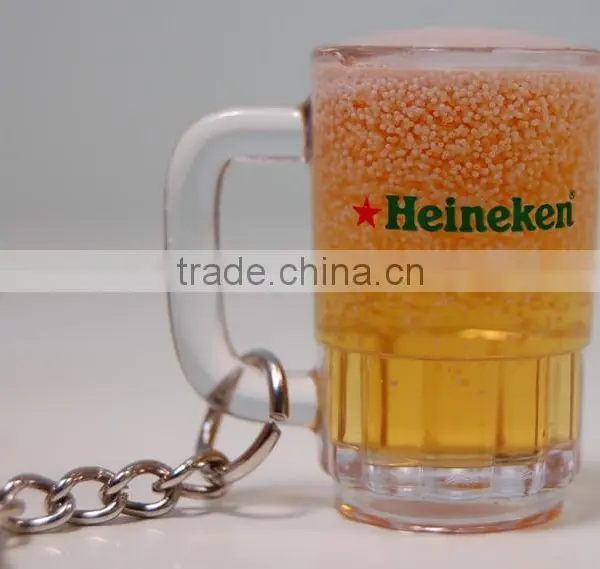 Hot Sale Custom Acrylic Beer Cup Keychain, Modern Acrylic Keychain photo-3