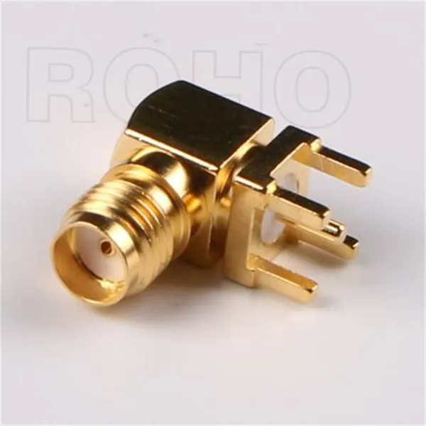 Right Angle RF Coaxial SMA Jack Female Connector for PCB Mount