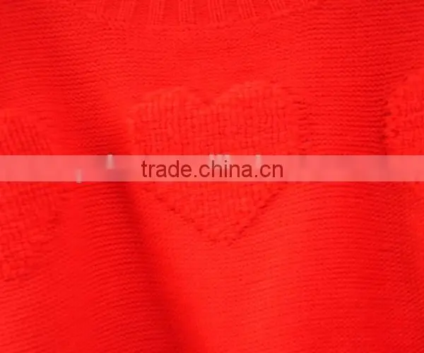 Short Sleeves Sweater Cashmere Pure Red Girls Knit Sweaters photo-3