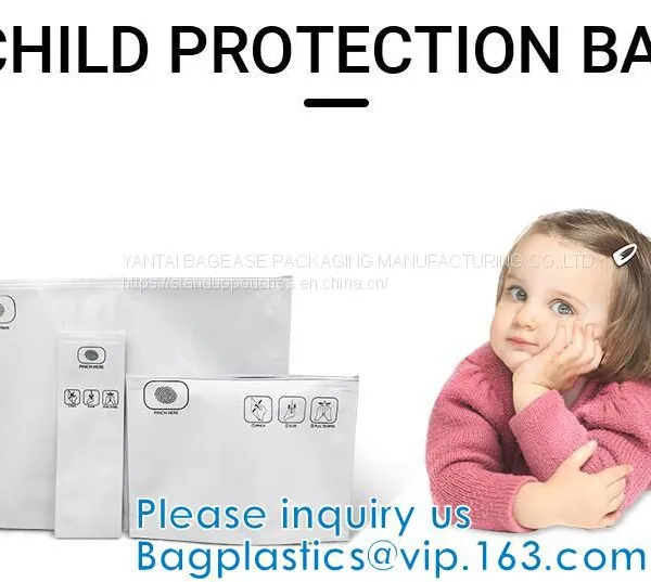 Child Resistant Locking Pouches, Zipper Pouch Custom Printed Packaging Exit Bag Resistant Mylar Bag Child Proof