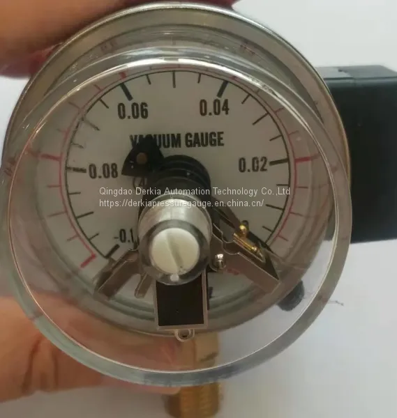 Derkia Vacuum Electric Pressure Gauge DC24V AC110V AC220V AC380V Manometer photo-2