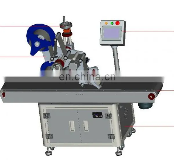 Sinoped Automatic Flat Top Sticker Labeling Machine for Carton Box photo-2