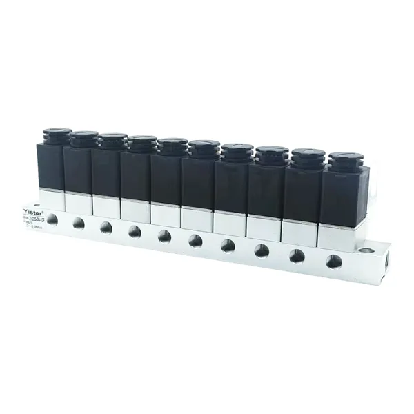 2V025-06 10 Stations Normally Closed Multiple Manifold Mounted Pneumatic Solenoid Valve photo-3