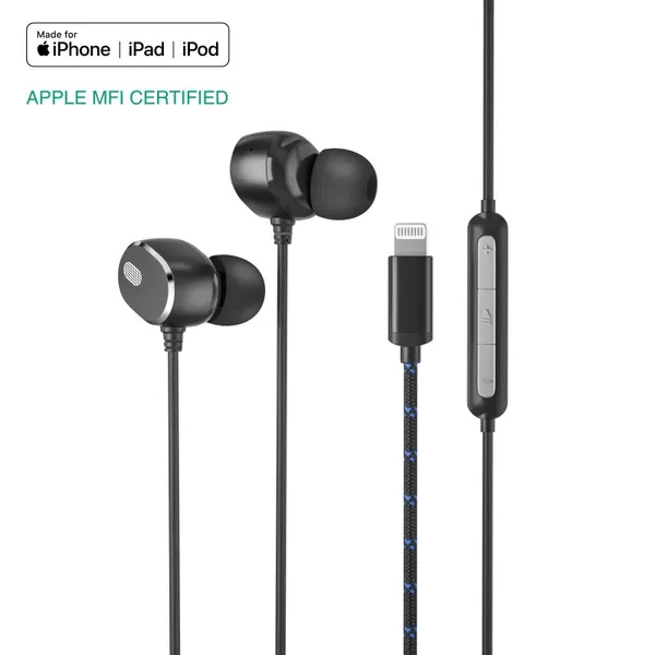 Good Quality MFi Certified In-ear Stereo Headphone With Lightning Connector Wired Headset for IPhone 11 12 13 Pro Max photo-2