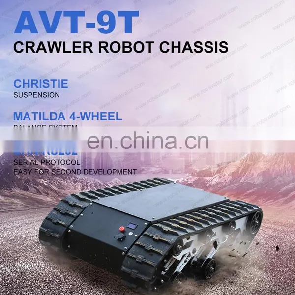 High Torque Brushless Motor AVT-9T Rubber Crawler Robot Chassis Commercial Robot Rescue Robot Good for Inspection, Exploration photo-2