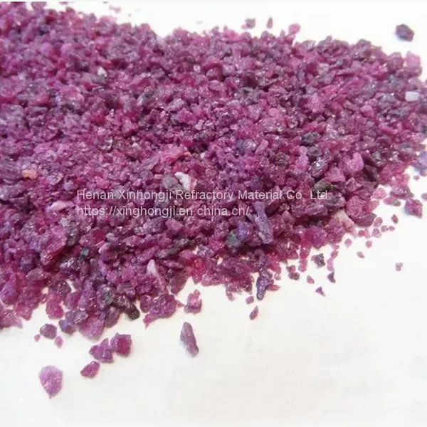 Pink Fused Alumina Gravels Chrome Electrocorundum Grit F40 F46 Abrasive Raw Material photo-4