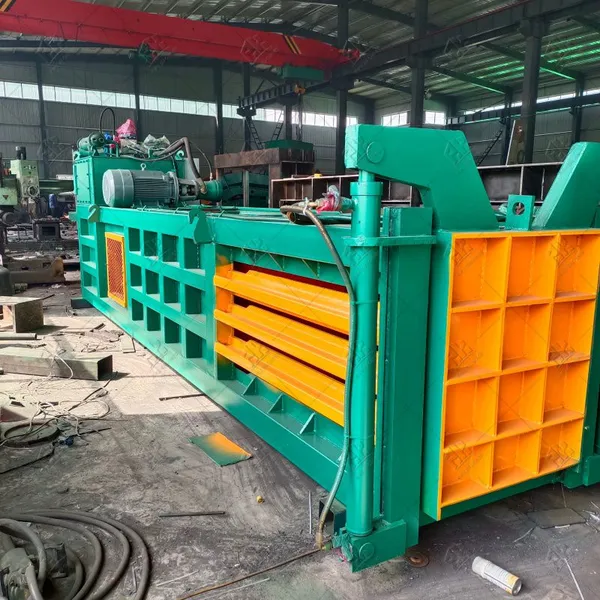 80T Horizontal Hydraulic Packer For Compressing Waste Paper Package Machine photo-3