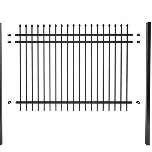 Galvanized Steel Garden Ornamental Fence for Outdoor Villa - 1.2m Height Customizable photo-1