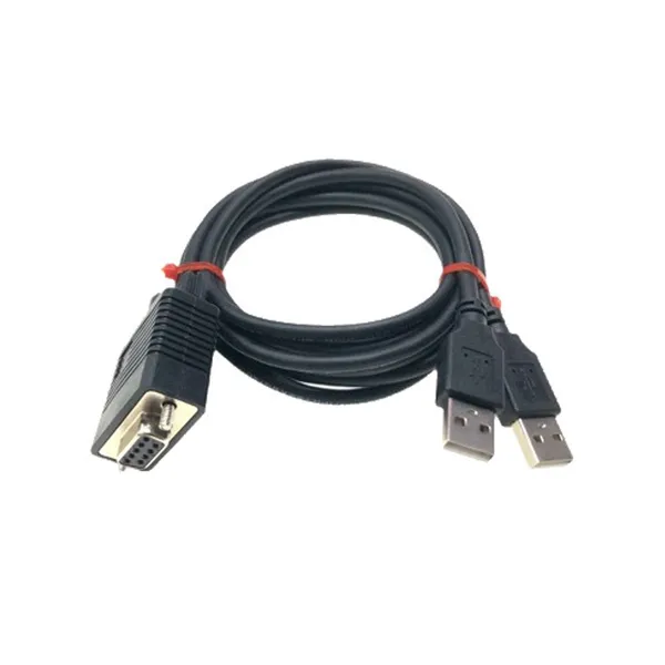 1-to-2 DB9 to USB Serial Adapter Cable for RS232 Communication photo-3