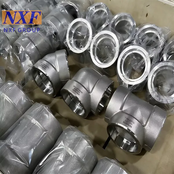NXF UNS N10276 2.4819/NiMo16Cr15W/C276 OD DN6-1500 Pressure 3000-9000lb ASME B16.11 Nickel Alloy Forging Socket Welding Elbow photo-5