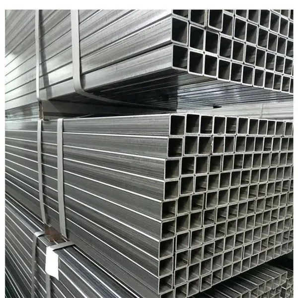 50*50mm ASTM A500 A36 Galvanized Welded Hollow Section Black Mild Steel Ms Square Rectangular Profile Tube Pipe