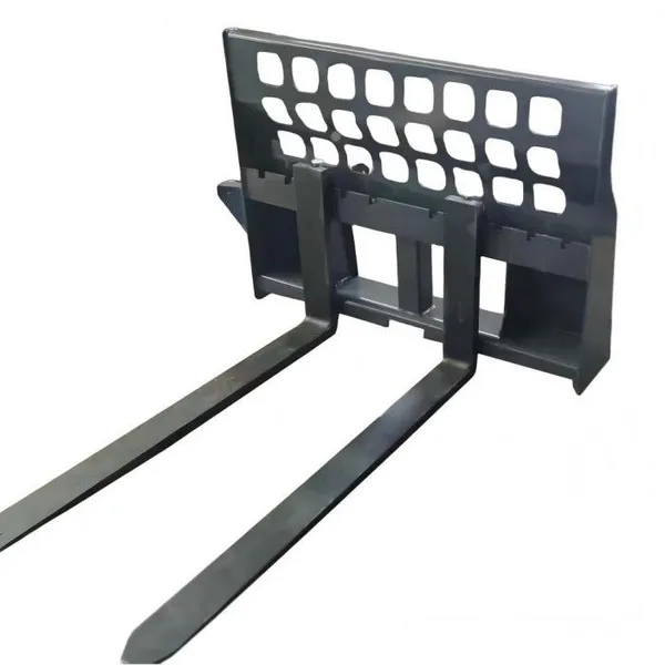 Factory Direct Skid Steer Pallet Fork OEM Custom Fork Length, Width & Coupler | UQA Pallet Fork Attachment Manufacturer With Perforated Backrest