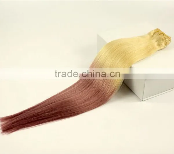 Virgin Asian Ombre Bundles Two Tone Human Hair Weave photo-6
