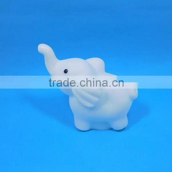 Self- Design Soft Vinyl Elephant Toys Flashing Led Light Elephant Toys Manufacturer photo-2