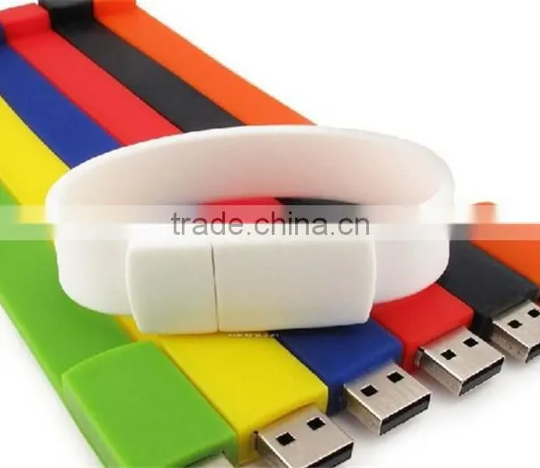 1gb 2gb 4gb 8gb 16gb 32gb 64gb Usb Drives Custom Silicone Wristbands photo-2