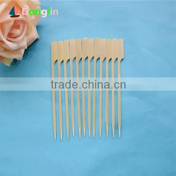 20cm China Manufacture Green Looped Hear Bamboo Skewers