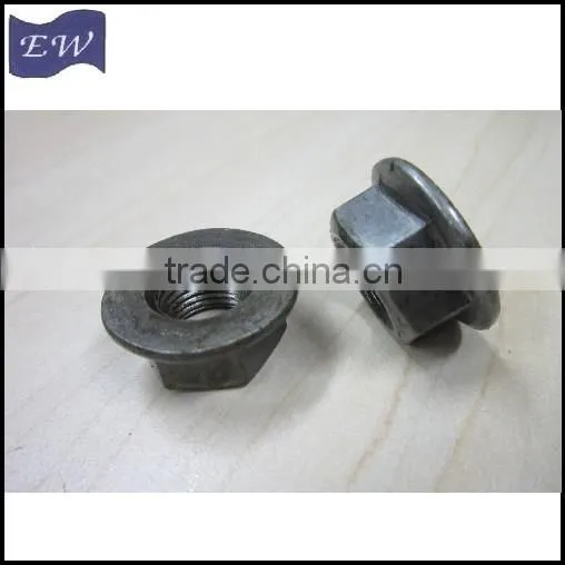 1/2"-20 Hex Flange Nuts, Serrated-UNF on Stock photo-3