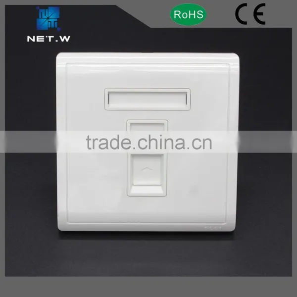 RJ45 Faceplate Wall Face Plate 86x86mm photo-5