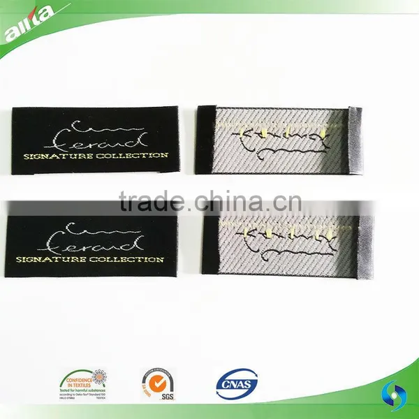 Customized Satin Woven Label for Clothing, Wholesale Garment Woven Label Tags photo-2