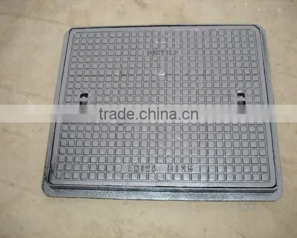 Casting Foundry En124 B125 Cast Iron Square Manhole