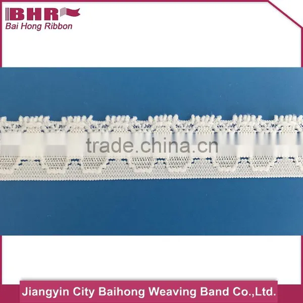 Low MOQ 3.2cm Elastic Narrow Lace Trim For Lingerie Wholesale