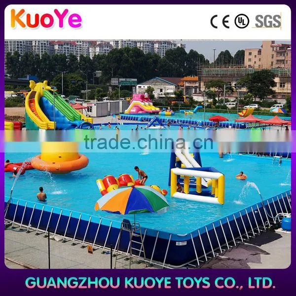 Frame Pool Outdoor Inflatable Swim Pool,intex Adult Swimming Pool,Summer Rectangular PVC Above Big Metal Frame Pools photo-2