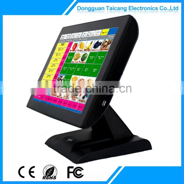 ATOM D2550 N2800 J1900 1037U CPU 15" Pos Touch Screen Monitor For Pos Machine photo-6
