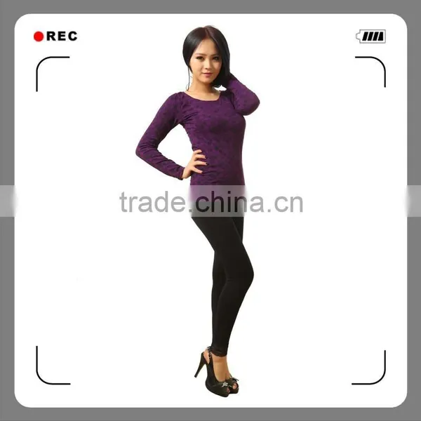 2015 Beautiful Seamless Long Sleeve Shirt With Jacquard photo-2