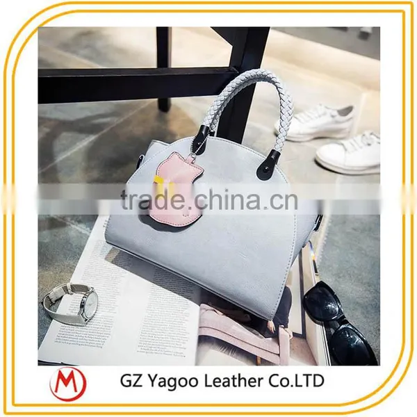 2016 Wholesale China Factroy Retro Lady Handbag Korean Leather Bag Bat Wings Supplier's Choice photo-5