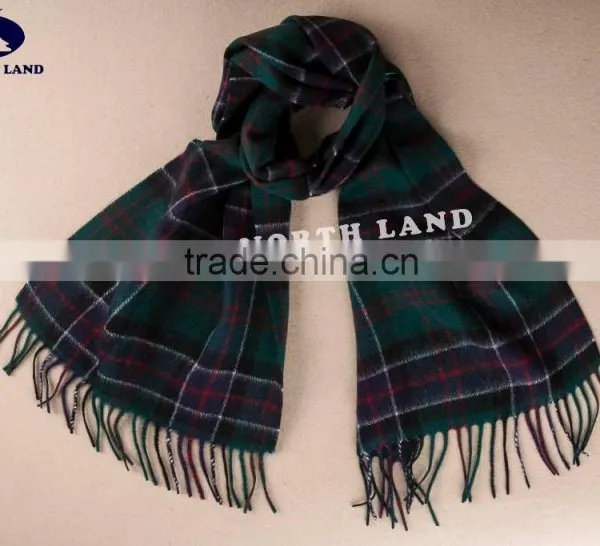Wool Cashmere Scottish Tartan Blanket Scarf WCS14112221