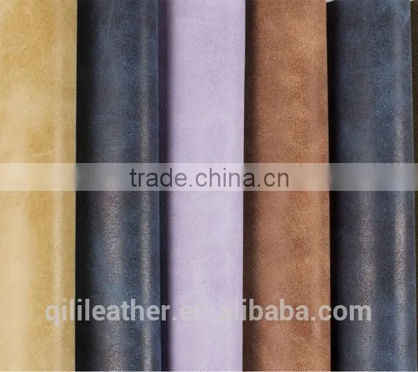 Cheap Artificial Leather pu for Shoe Making QL-75