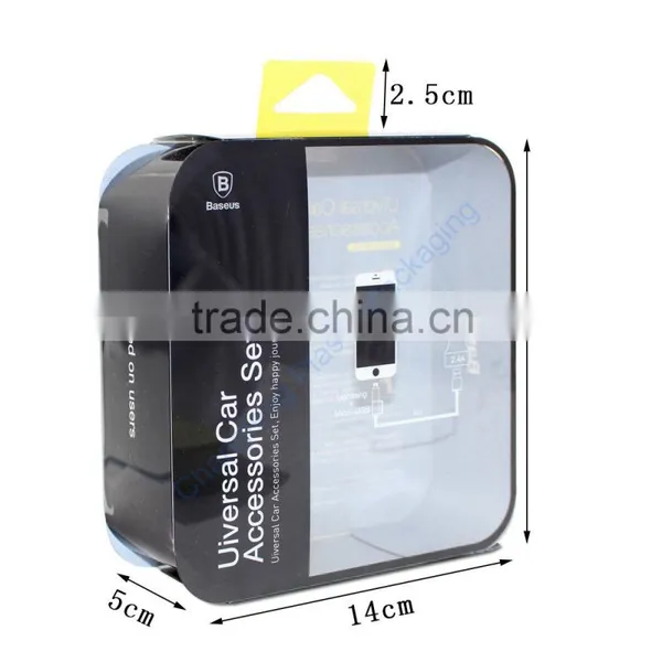 Transparent Customized Dual Car Charger Plastic Box Packaging photo-2