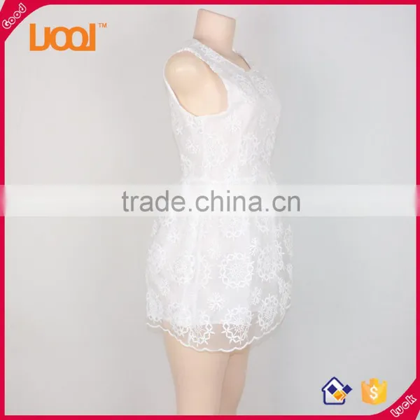 New Fashion Sleeveless Women Fashion Lace Dress Girls' Dress photo-5