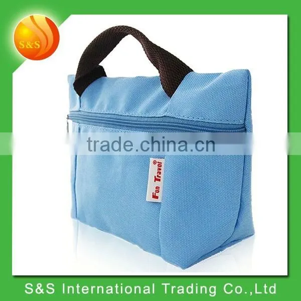 Practical Solid Color Tote Bag Foldable Lady Bags Handbag photo-3