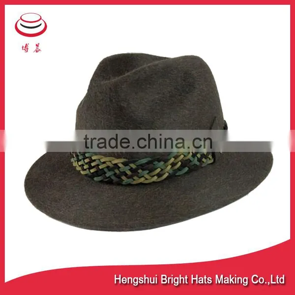 2016 Fashionable Wool Felt Fedora Hats Hunting Hats photo-4
