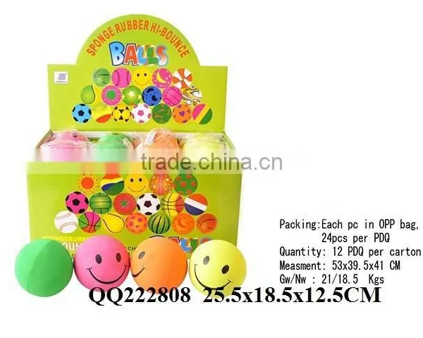 So Beautiful Hot Sale 63mm Watermelon Design Fluorescence Rubber Ball photo-5