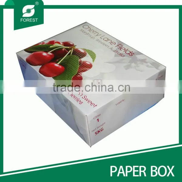 COLORED COVER AND BOTTOM CARTON BOX FOR PREMIUM SWEET CHERRIES photo-2