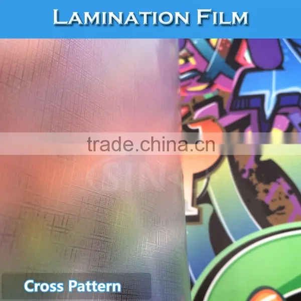 SINO Cross Pattern Cold Lamination Protective PVC Film Foil photo-2