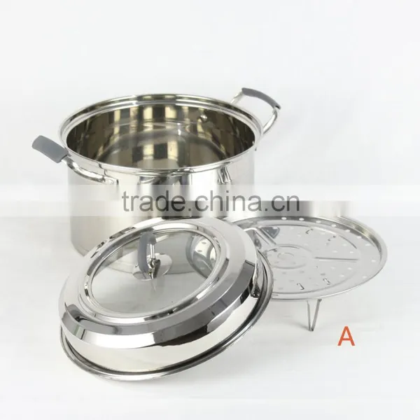 American Style Whole Multi-ply Stainless Cookware - Steamer Pot Series Stock Pot Steamer Pasta Cooker photo-5
