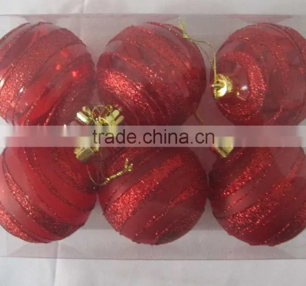 Painted Plastic Christmas Transparent Ball photo-3