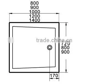 North America and AUS Market UPC/cUPC Certified Full Sizes of Shower Base, Flat Shower Base, Square Tube Base photo-3