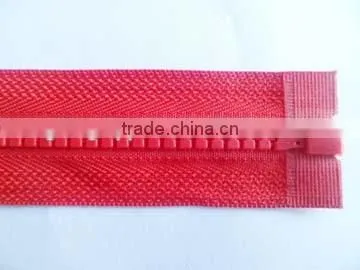 5# Plastic Derlin Zipper PVC Zipper Fastener Open End Zipper With Fancy Zipper Pullers Coate Zipper photo-2