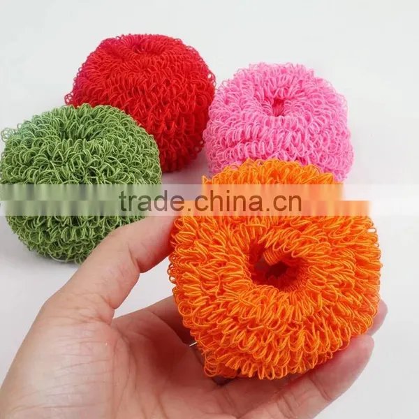 Household Kitchen Polyester Fiber Scourer