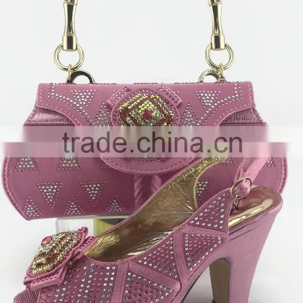 CSB5122 Fashionable Design Good Quality Fast Shipping Royal Blue Shoes Matching Bags for Ladies photo-3