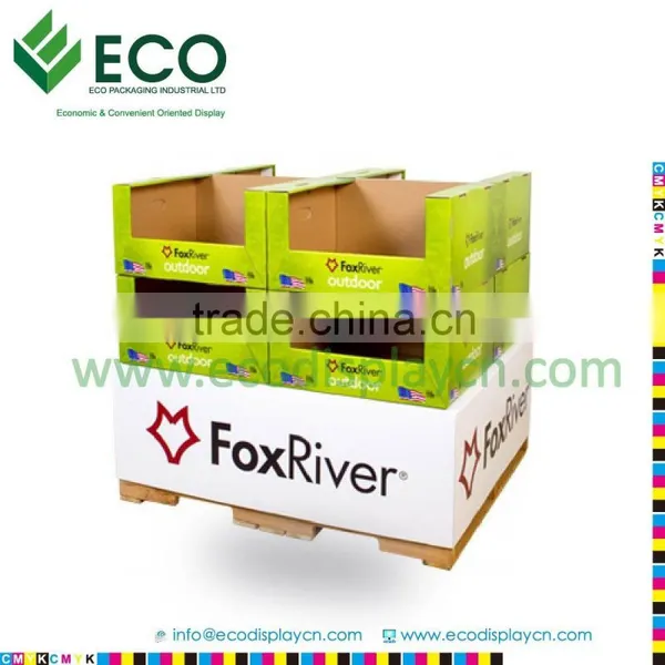 Walmart Shop Fitting for Pallet Display, Cardboard Stand