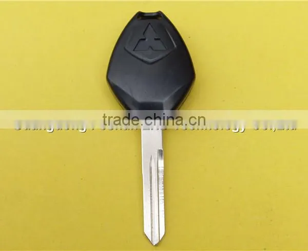 Replacement 2+1 Buttons With Logo Uncut Left Groove Blade Keyless Remote Housing Fob Key Case Shell Mistubishi Car Key photo-4